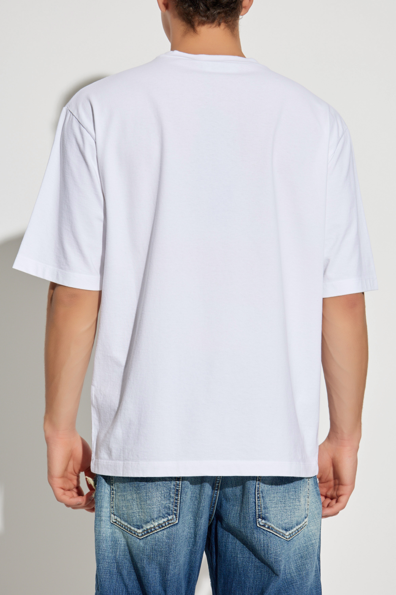 Tシャツ・カットソー DSQUARED2 Men T-shirt White S71GD1460D20014 100 Dsquared2 men's oversized T-shirt with printed logo